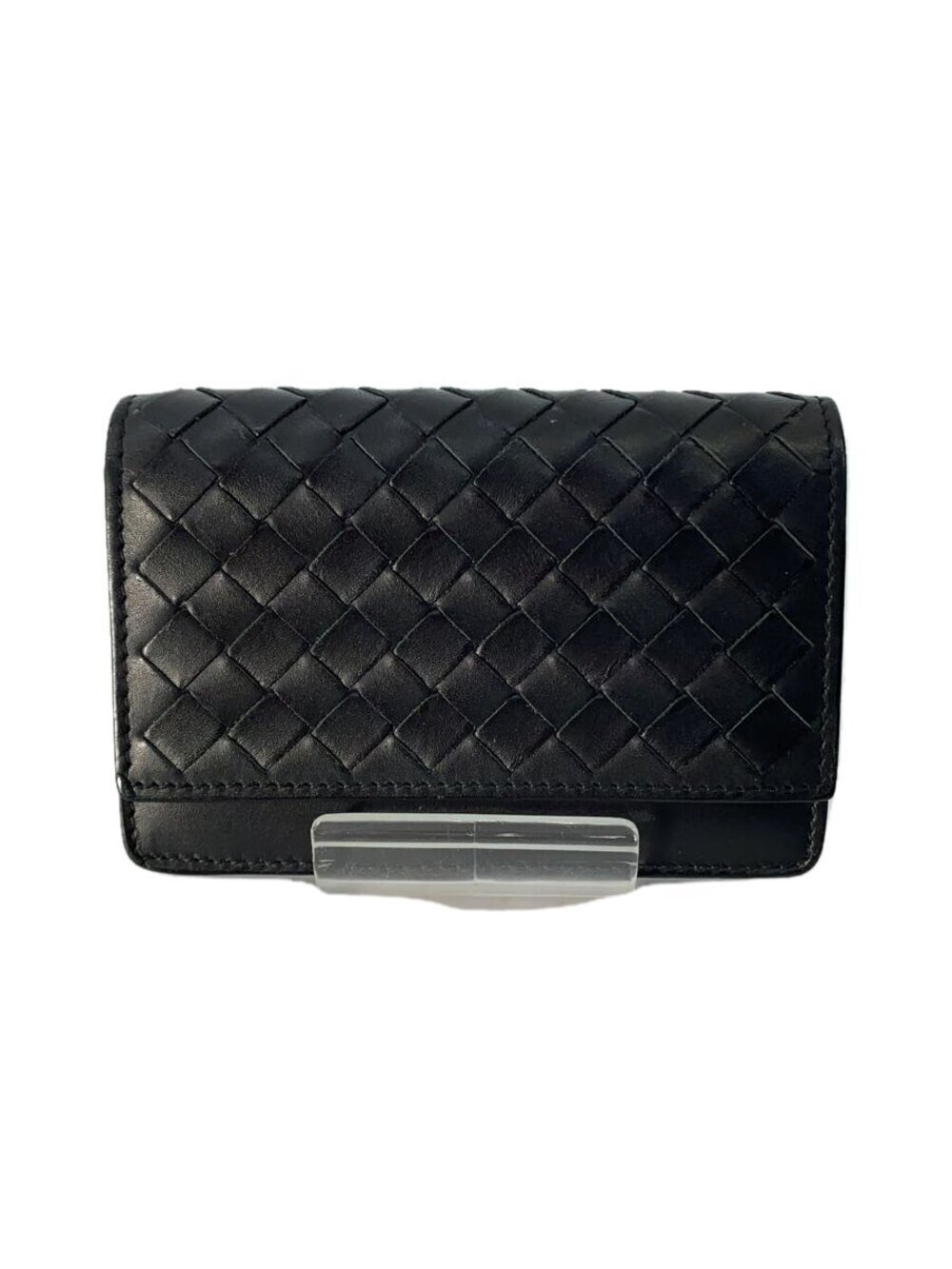 BOTTEGA VENETA Card Case Wallet Leather Black